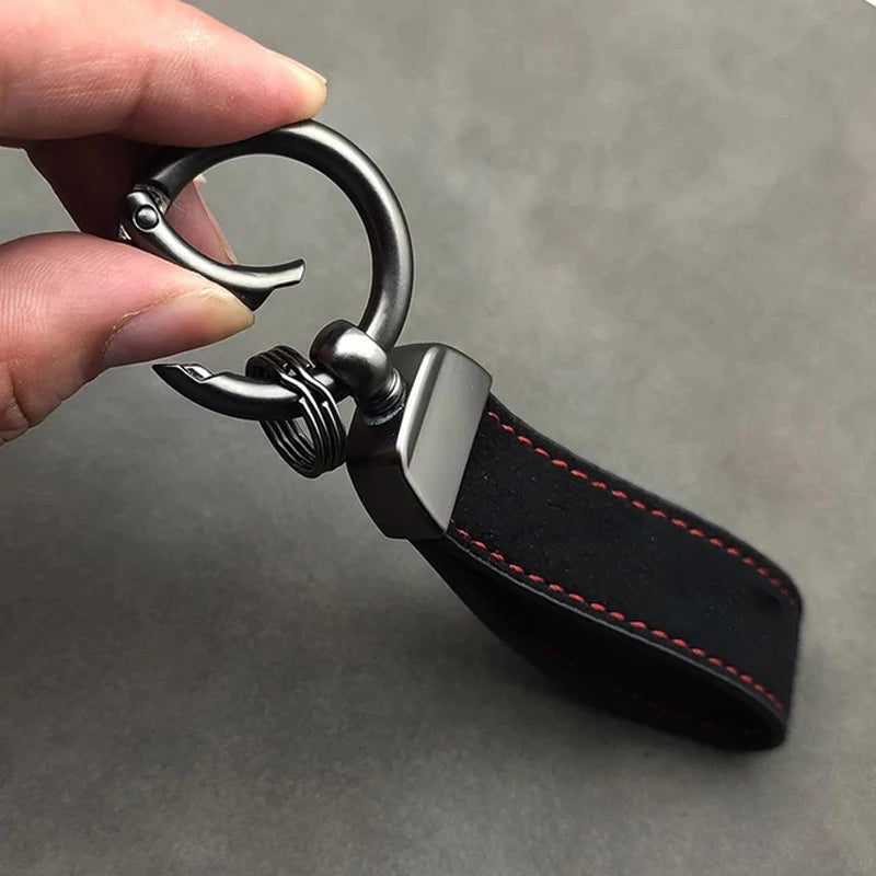 2025 Suede Key Ring Sport Car Keychain Custom Gift With Emblem For Honda Civci FIT CRV Accord Jazz HRV Stepwgn Prelude Vezel CRZ