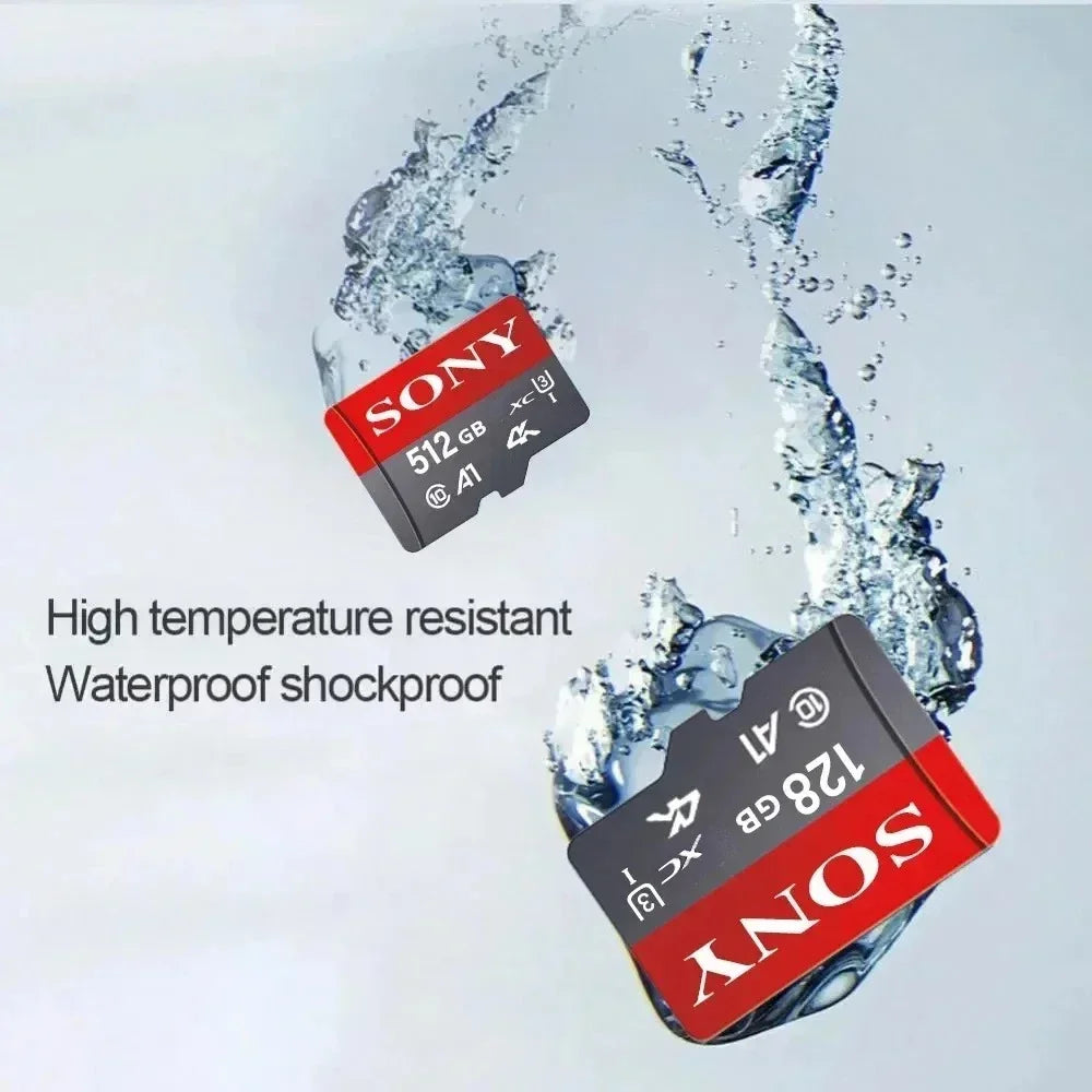 Sony Memory Card 1TB 512GB Micro SD TF 256GB 128GB U1 A1 Micro SD 64GB 100Mb Reading Speed Class 10 Flash Micro Card for Phone